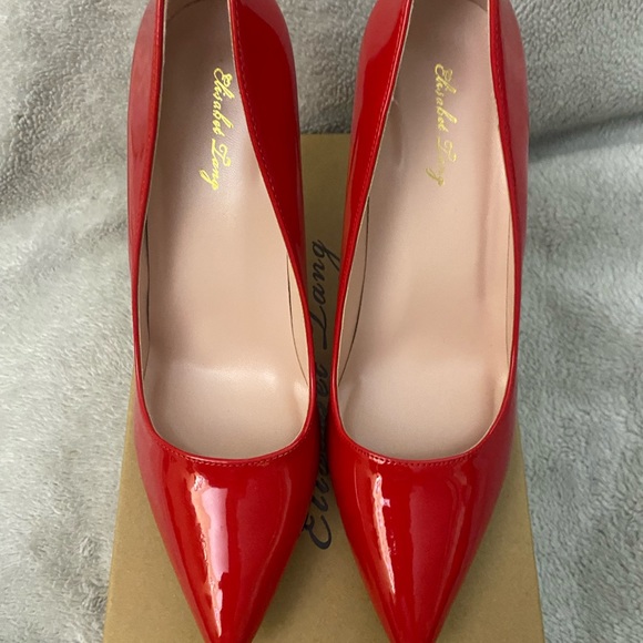 New Elisabet Tang Red Heels size 8 - Picture 4 of 5